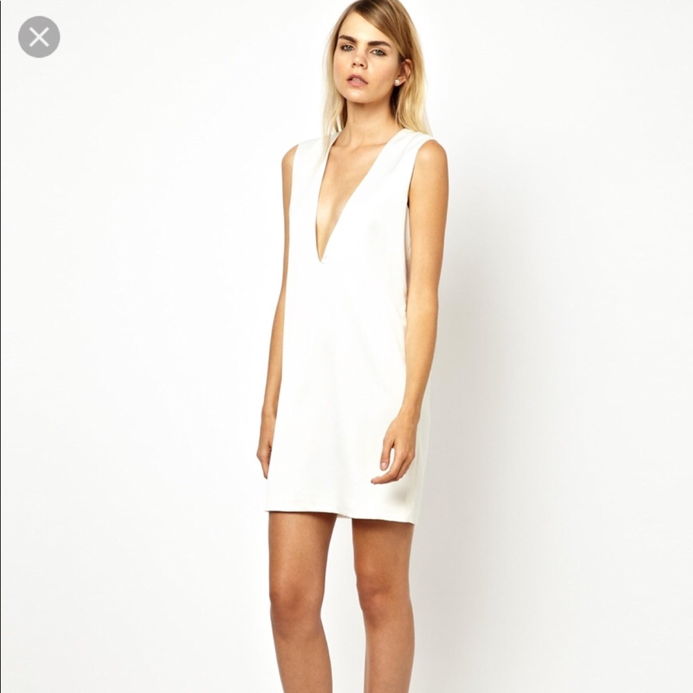 Solace of London Aurora Plunging V Neck Dress
